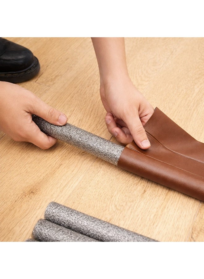 حاجز تحت الباب للحماية من الغبار والحشرات والهواء البارد والضوضاء، مانع تسرب أسفل الباب قابل للإزالة بدون حفر أو براغي، تصميم مزدوج مرن باللون البني مناسب لجميع الأبواب - Image 4